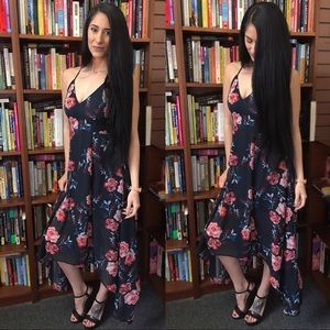 Floral High Low Flowy dress